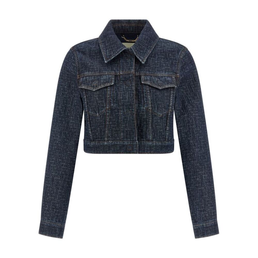 Fendi Blue Cotton Denim Women's Jacket